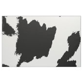 Tissu noir et blanc d'impression de vache (Fat Quarter)