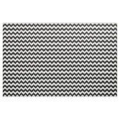 Tissu noir et blanc horizontal de motif de zigzag (Yard)