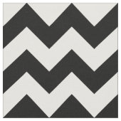 Tissu noir et blanc horizontal de motif de zigzag (Fermer)