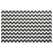 Tissu noir et blanc horizontal de motif de zigzag (Fat Quarter)