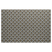 Tissu Noir et or Fleur-De-lis (Yard)