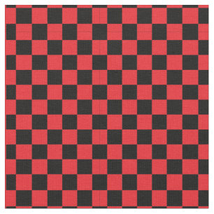 Tissu noir et rouge de motif de contrôleur