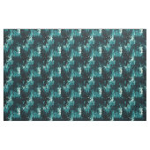 Tissu Noir et Turquoise Abstrait (Fat Quarter)