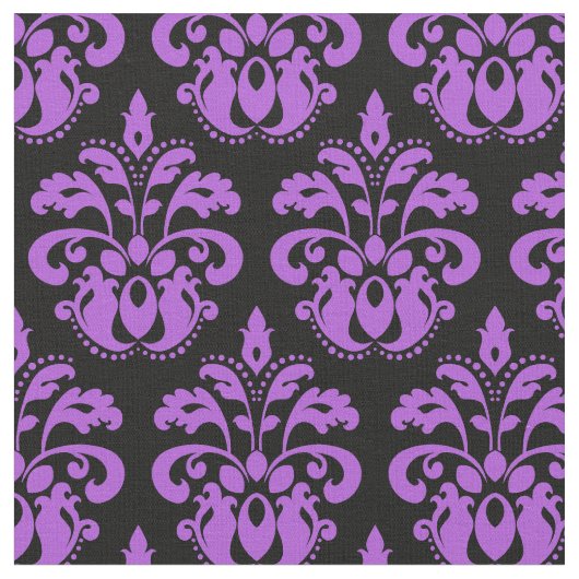 Tissu Noir et violet | modèle damé (Fermer)