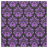Tissu Noir et violet | modèle damé (Échantillon)