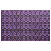 Tissu Noir et violet | modèle damé (Fat Quarter)
