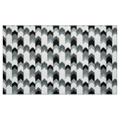 Tissu Noir, gris, chevron jaune (Fat Quarter)