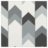 Tissu Noir, gris, chevron jaune (Détail)