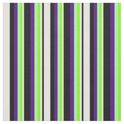 Tissu Noir, Jaune clair, Chartreuse, Vert et Indigo (Fermer)