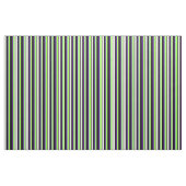 Tissu Noir, Jaune clair, Chartreuse, Vert et Indigo (Fat Quarter)