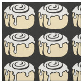 Tissu Noir mignon de conception de bande dessinée de (Échantillon)