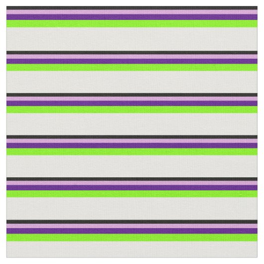 Tissu Noir, Plum, Indigo, Vert et Blanc (Fermer)