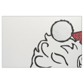 tissu noir santa claus (Fat Quarter)