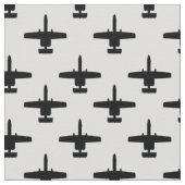 Tissu Noir sur blanc A-10 Motif d'attaque par phacochère (Détail)