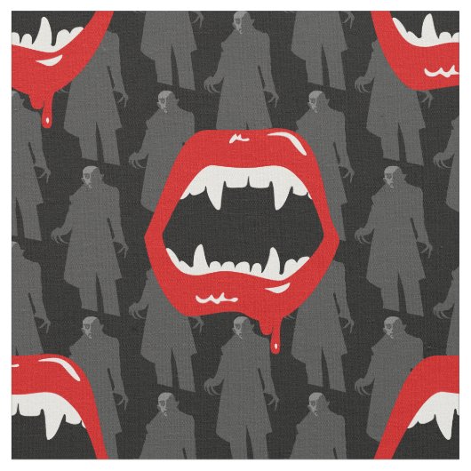 Tissu noir vampire fangs nosferatu noir éffrayant noir (Fermer)