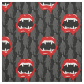 Tissu noir vampire fangs nosferatu noir éffrayant noir (Échantillon)