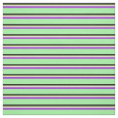 Tissu Noir, Vert olive, Bisque, Orchidée foncée & Vert (Échantillon)