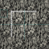 Tissu noirceur de tulipe (Carreau)