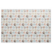 Tissu Nom de bébé de collage de photo, stat de naissance (Fat Quarter)
