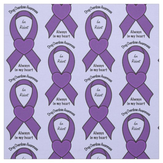 Tissu Nom de conscience de surdosage personnalisable (Échantillon)