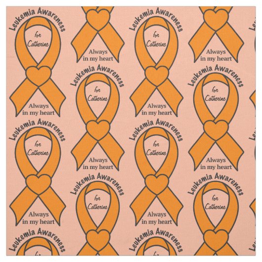 Tissu Nom de ruban de coeur de conscience de leucémie (Échantillon)