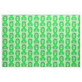 Tissu Nom de ruban de conscience de la maladie de Lyme (Fat Quarter)