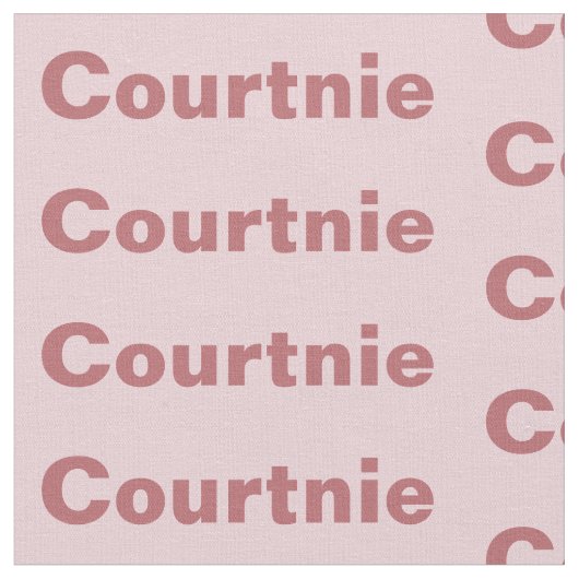 Tissu Nom personnalisé (Fermer)