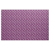 Tissu Nom personnalisé Pointe Polka violet (Yard)