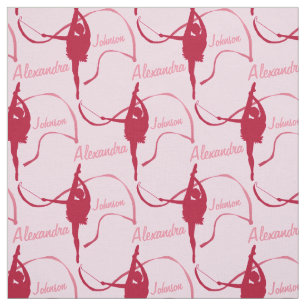 Tissu nommé de filles rythmiques de gymnaste