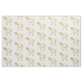 Tissu nommé fait sur commande de licorne mignonne (Fat Quarter)