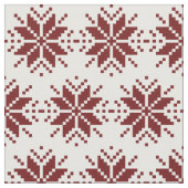 Tissu Nordic Pixel Snowflake Motif de Noël (Fermer)