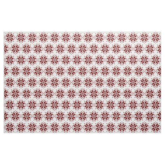 Tissu Nordic Pixel Snowflake Motif de Noël (Fat Quarter)