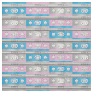 Tissu Nostalgie de la radio rétro vintage