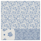 Tissu nostalgique de patchwork de Faux de bleu (Fermer)