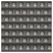 Tissu Not all Voices Human Inspirational Wolf Quote (Échantillon)