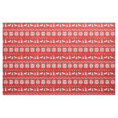 Tissu Notation à poils durs Griffon Silhouettes Noël (Fat Quarter)