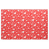 Tissu Notes de coeur et de musique (Fat Quarter)