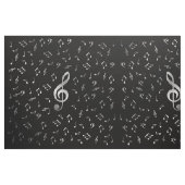 Tissu notes de musique argargent (Fat Quarter)