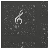 Tissu notes de musique argentée Fabric, textile maison c (Fermer)