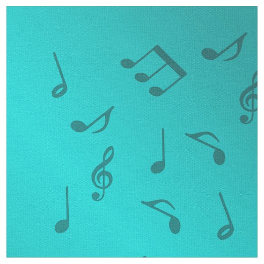 Tissu notes de musique argentées (Fermer)