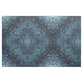 Tissu notes de musique argentées élégantes en bleu (Yard)