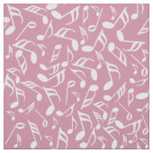 Tissu Notes de musique blanche (Échantillon)
