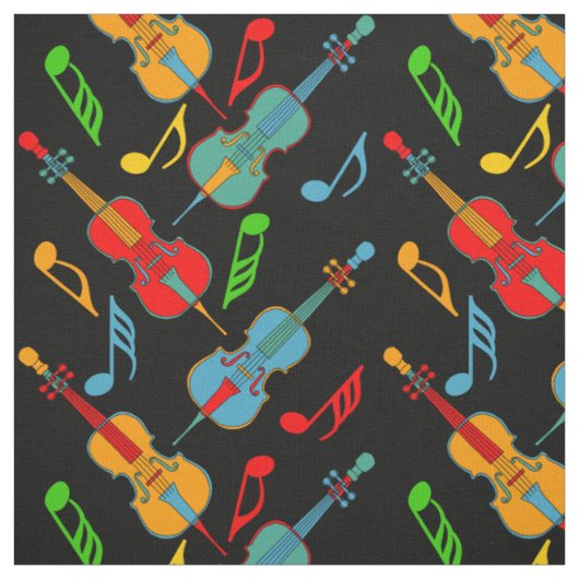 Tissu Notes de musique Cellos angled (Échantillon)