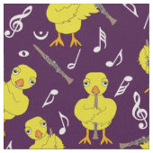 Tissu Notes de musique Clarinet Chick (Fermer)