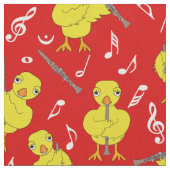 Tissu Notes de musique Clarinet Chick (Fermer)