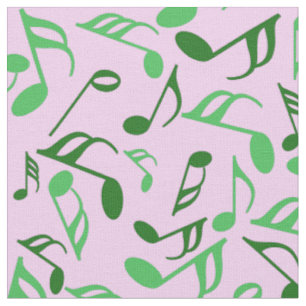 Tissu Notes de musique colorée