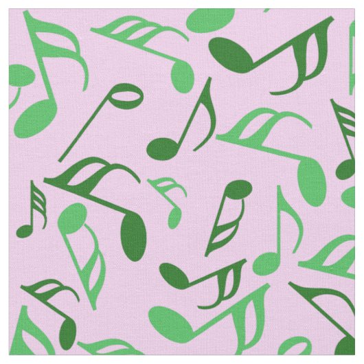Tissu Notes de musique colorée (Fermer)