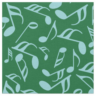 Tissu Notes de musique colorée