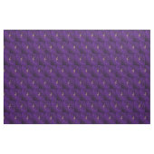 Tissu notes de musique d'or en violet (Yard)