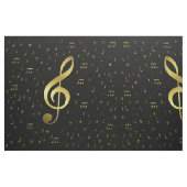 Tissu notes de musique dorées (Fat Quarter)